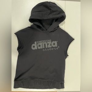 Dimensione Danza, sleeveless hoodie, black size 11-12Y